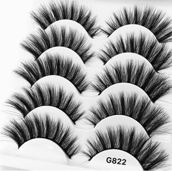 3D Mink Hair False Eyelashes – Natural Look, Wispy & Reusable Lashes for Glam Makeup