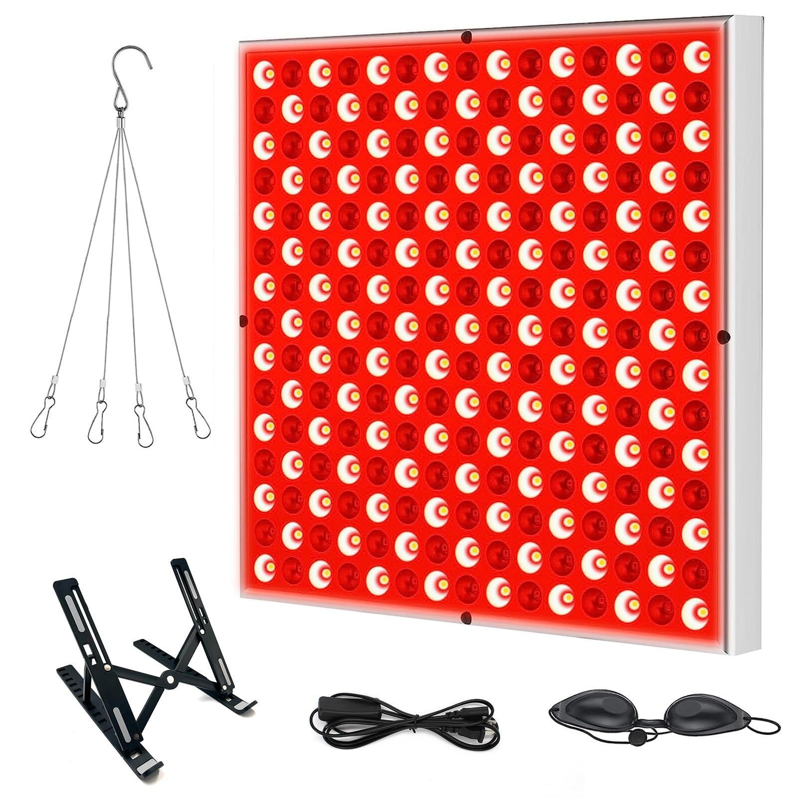 45W LED Near-Infrared Therapy Light with Floor Stand – Red Light Therapy Lamp for Pain Relief, Skin & Muscle Recovery