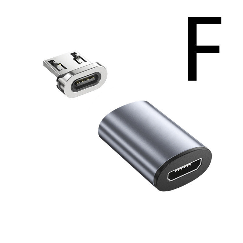 Magnetic Charging Adapter – Universal USB-C, Micro USB & Lightning Converter for Fast Data & Charging