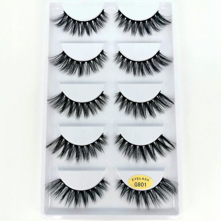 3D Mink Hair False Eyelashes – Natural Look, Wispy & Reusable Lashes for Glam Makeup