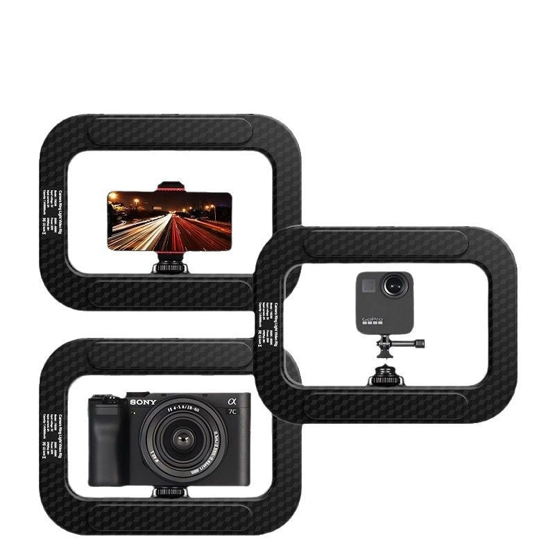 Live Broadcast Phone Fill Light – Portable LED Ring Light for Outdoor Shooting, Vlogging & Streaming