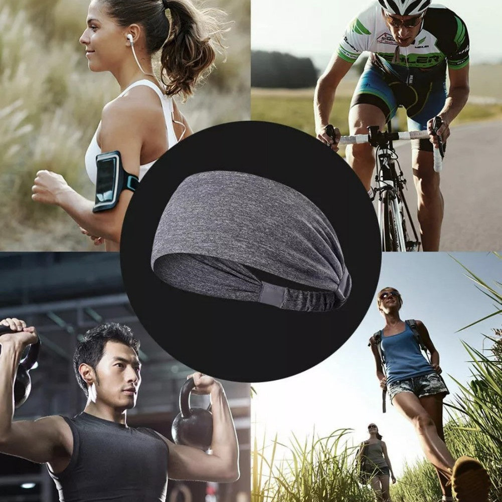 Sports Headbands for Men & Women (5 Pack) – Non-Slip Wicking Sweatbands for Running, Cycling, Basketball, Yoga & Workout