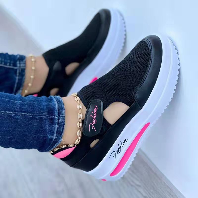 Women’s Summer Sneakers – Breathable Mesh Casual Sport Shoes | Comfortable Non-Slip Low Wedge Fashion Sneakers