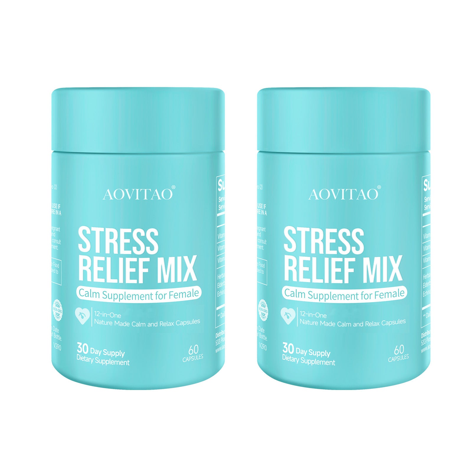 Ashwagandha for Women Supplement – Stress Relief, Focus & Relaxation Pills with L-Theanine & Magnesium for Anxiety Support