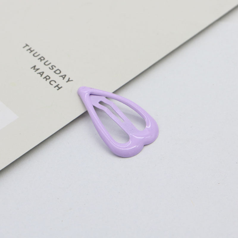 Kids Hair Accessories – Colorful Oil Drip Spray Paint Side Clips | Cute Bang Clips & Love Hairpins