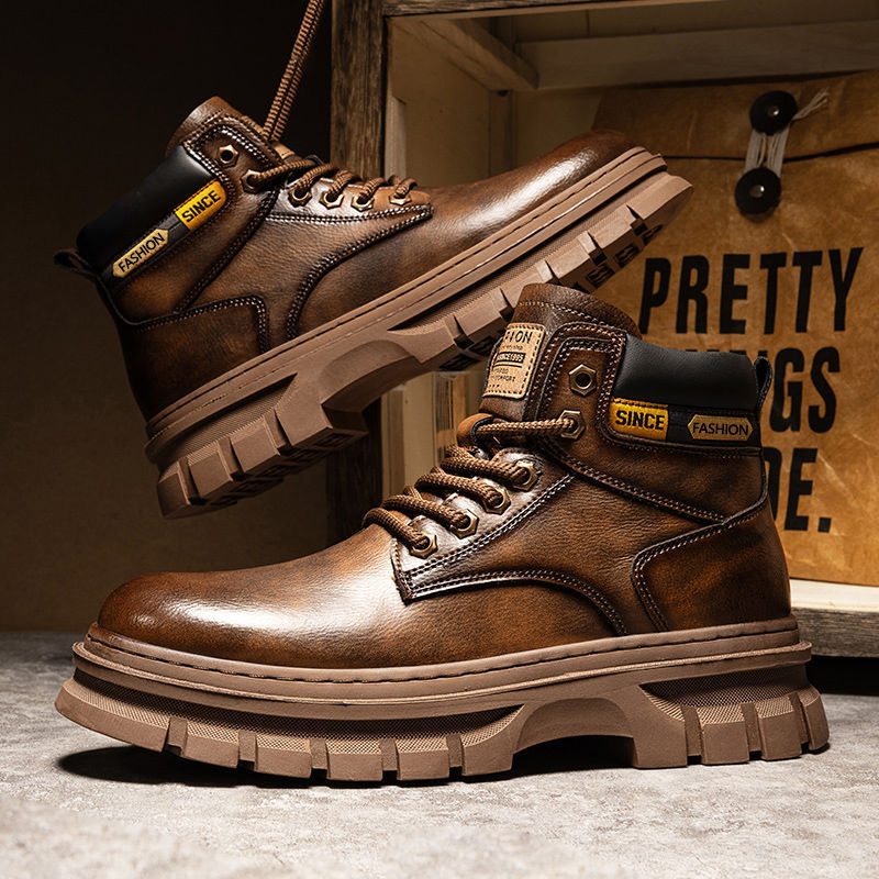 Martin Boots for Men – Trendy High Top British Style Workwear Boots | Durable Leather, Fashionable & Comfortable