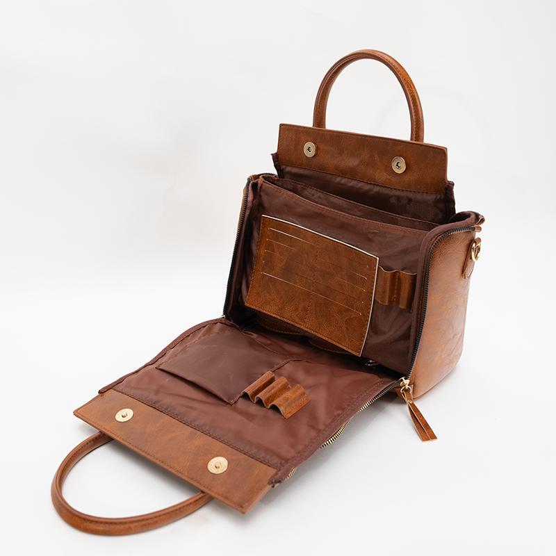 Women’s Multifunctional Leather Shoulder Bag – Stylish Handbag, Crossbody Tote, Large Capacity Purse