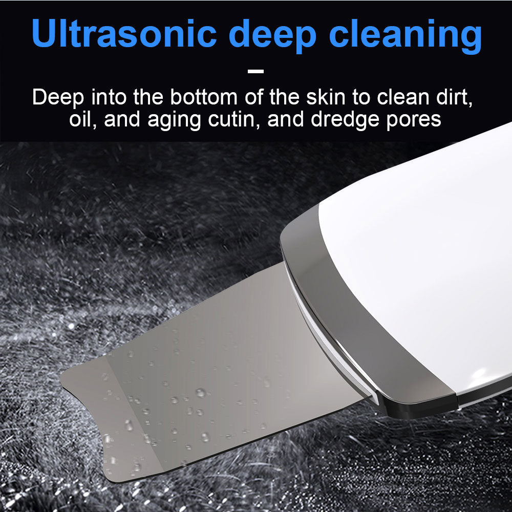 Electric Ultrasonic Skin Scrubber Face Spatula – Professional Facial Cleaner & Mini Derma Tightening Device | Home Skincare Tool USA
