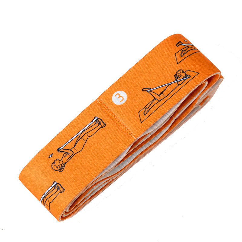 Yoga Stretch Resistance Bands – Flexible Exercise Bands for Strength Training, Pilates, Physical Therapy & Home Workouts