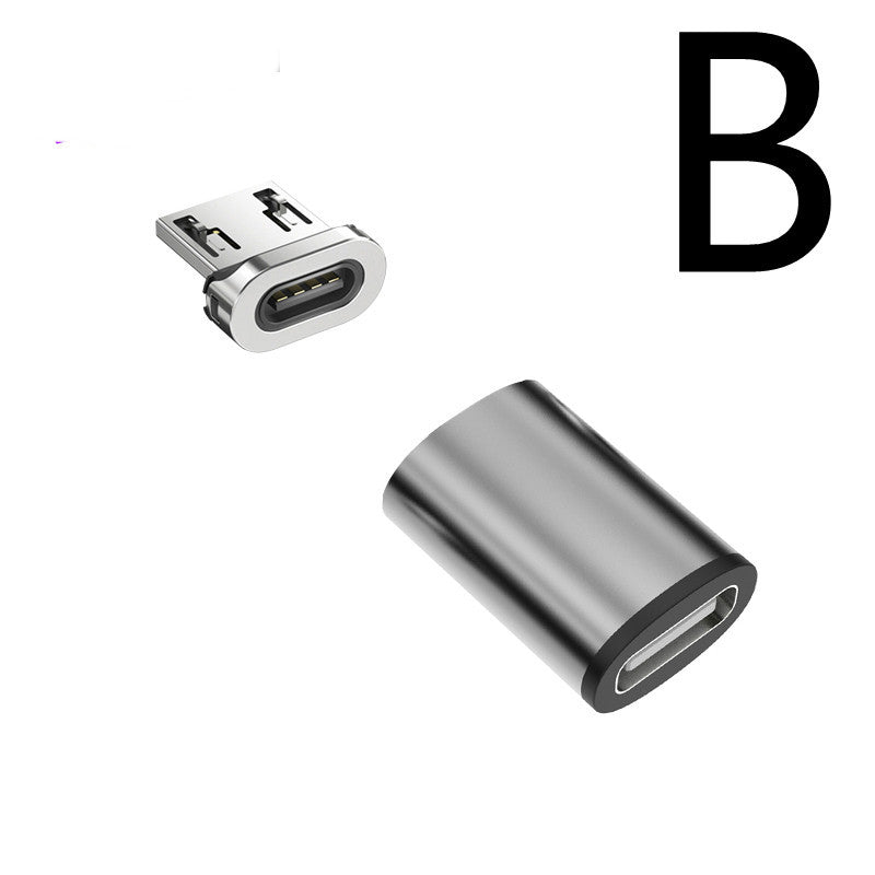 Magnetic Charging Adapter – Universal USB-C, Micro USB & Lightning Converter for Fast Data & Charging