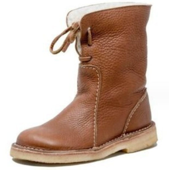 Women’s Flat Martin Boots – Comfortable High Ankle Boots for Daily & Casual Wear