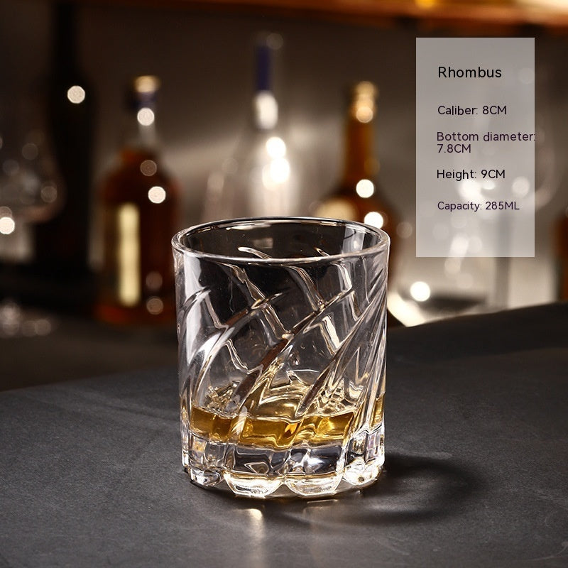 Creative Gyro Whiskey Glass – Unique Rotating Wine Tumbler, Personality Crystal Glass for Whiskey, Scotch & Bourbon