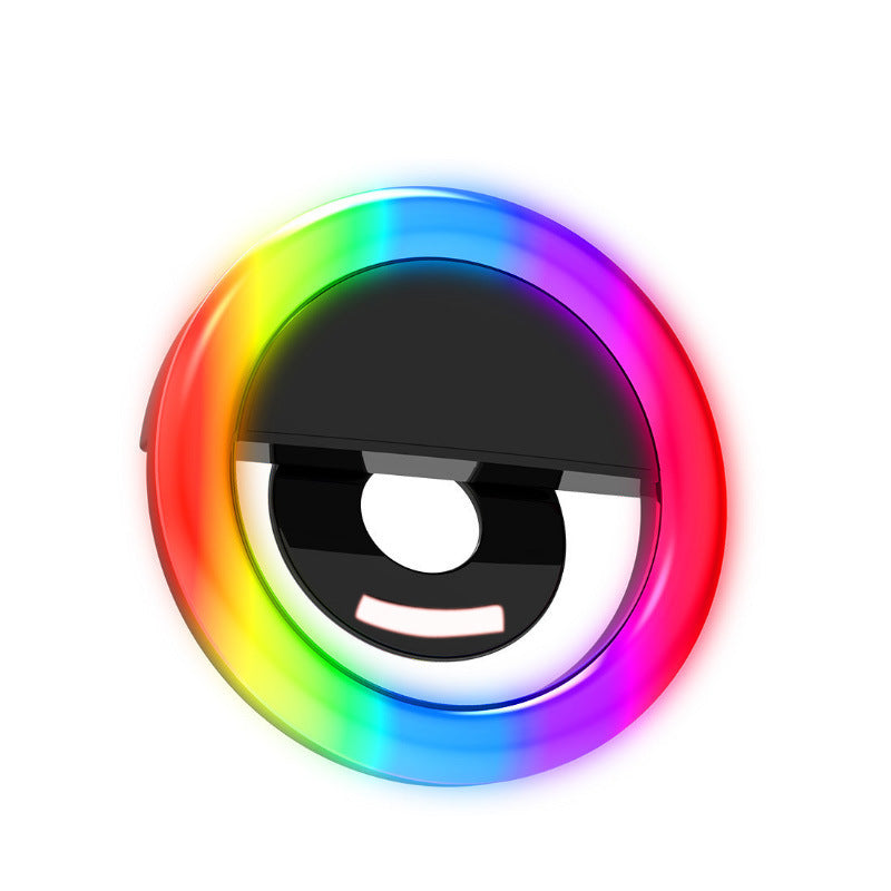RK12 Mobile Phone Selfie Ring Light – USB Rechargeable Fill Light for Beauty & Video Recording