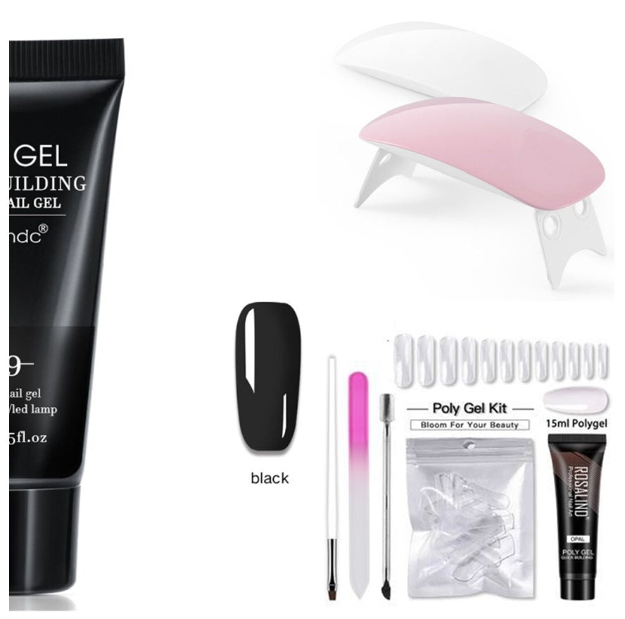 Crystal Light Therapy Gel Nail Quick Extension – Fast-Curing Nail Builder Gel for Salon & Home Use