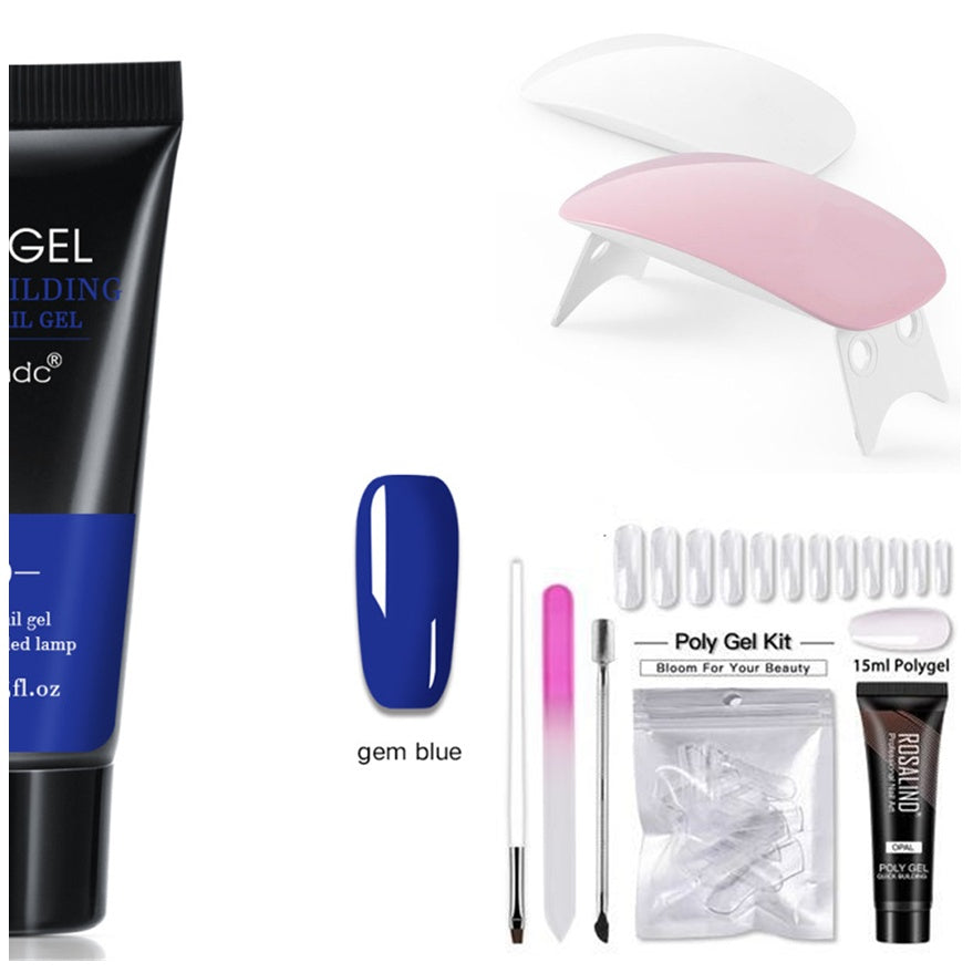 Crystal Light Therapy Gel Nail Quick Extension – Fast-Curing Nail Builder Gel for Salon & Home Use