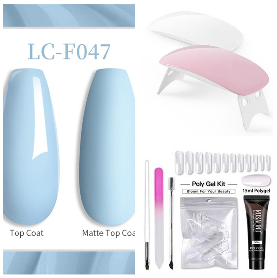 Crystal Light Therapy Gel Nail Quick Extension – Fast-Curing Nail Builder Gel for Salon & Home Use