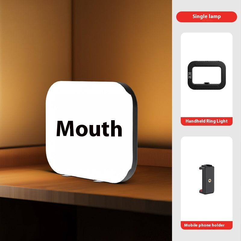 Live Broadcast Phone Fill Light – Portable LED Ring Light for Outdoor Shooting, Vlogging & Streaming